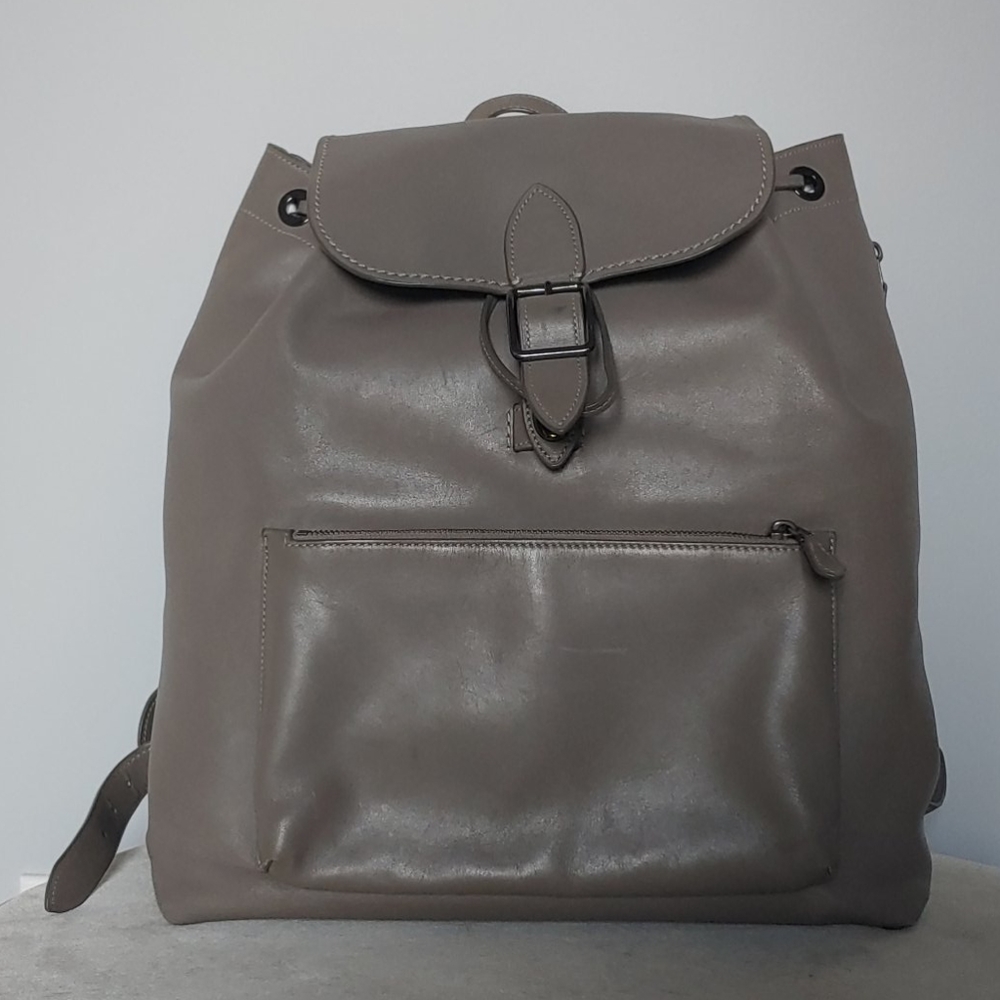 Coach Oversized Leather Backback